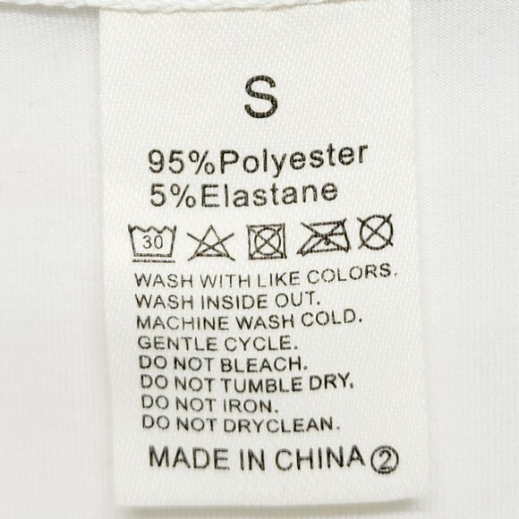 Mens White Polo Shirt With Black Trim Short Sleeve Button Collar Chest  Size S - Picture 3 of 8